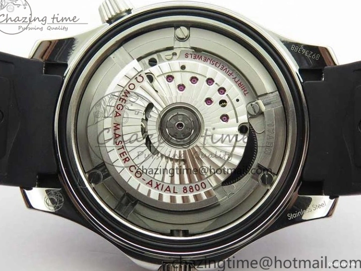 0410 2019 Seamaster Diver 300M OMF Best Edition Black Ceramic White Dial on Black Rubber Strap A WaterResistant 7938